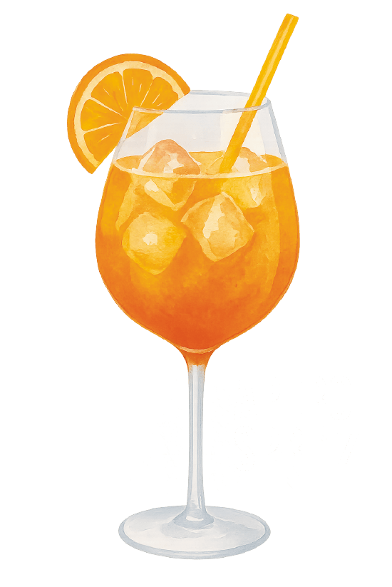 Aperol Spritz Illustration