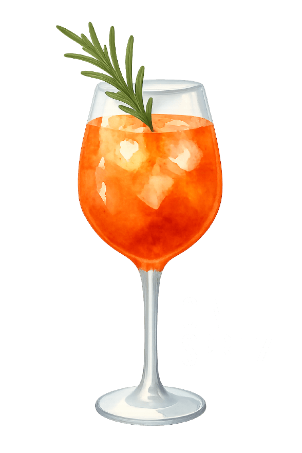 Gin Spritz Illustration